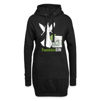 GIN FeenköniGIN - Geschenk für Gin Verkostungen Wa - Hoodie-Kleid - Schwarz - Vorne
