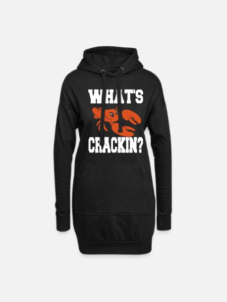 lobster - Whats crackin - Hoodie-Kleid - Schwarz