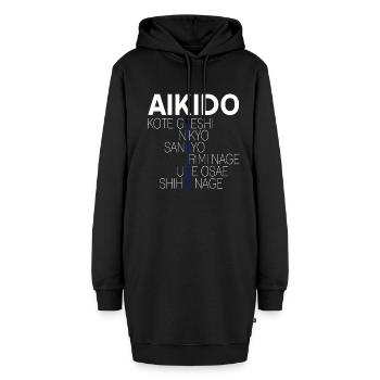 Kote Gaeshi Nikyo sankyo Shiho nage - Hoodie-Kleid - Schwarz - Vorne