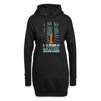 Trouble obsessionnel ancestral - Sweat-shirt à capuche long Femme - noir - Devant
