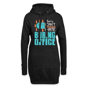 Désolé, je ne peux pas détester le bureau ennuyeux - Sweat-shirt à capuche long Femme - noir - Devant