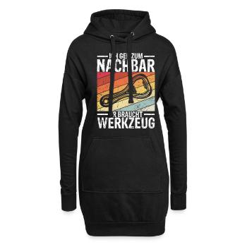 Einweihungsparty Bier Umzug Geschenk für Lieblings - Hoodie-Kleid - Schwarz - Vorne