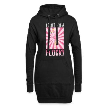 Je ne donne pas de troupeau - Sweat-shirt à capuche long Femme - noir - Devant