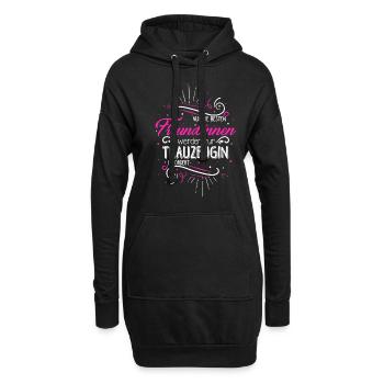 Nur Die Besten Freundinnen Werden Zur Trauzeugin B - Hoodie-Kleid - Schwarz - Vorne