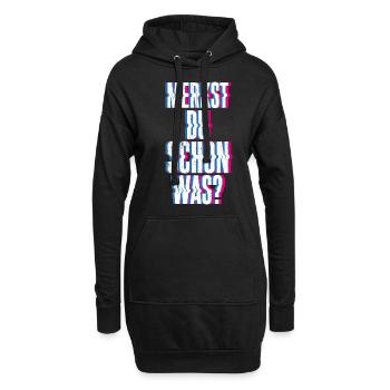 Merkst Du Schon Was - Festival Musik Party Techno - Hoodie-Kleid - Schwarz - Vorne