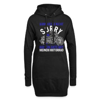 Motorradfans Speed Date Motorradliebhaber Geschenk - Hoodie-Kleid - Schwarz - Vorne