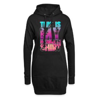 This is My Hawaiian Shirt Beach Sunglasses Vacatio - Hoodie-Kleid - Schwarz - Vorne