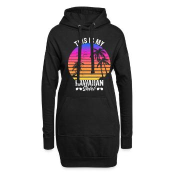 This is My Hawaiian Shirt Beach Sunglasses Summer - Hoodie-Kleid - Schwarz - Vorne