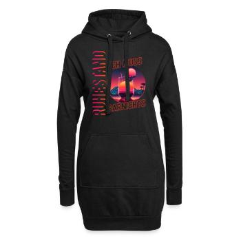 Ruhestand Ich Muss Garnichts Rentner Rente Pension - Hoodie-Kleid - Schwarz - Vorne