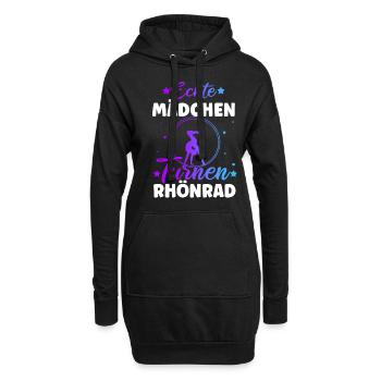Turnen Rhönrad Gymnsatik Turntrainer Sportverein T - Hoodie-Kleid - Schwarz - Vorne