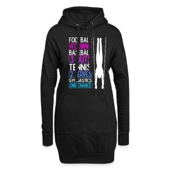 Gymnsatik Turntrainer Turnen Sportverein Bodenturn - Hoodie-Kleid - Schwarz - Vorne