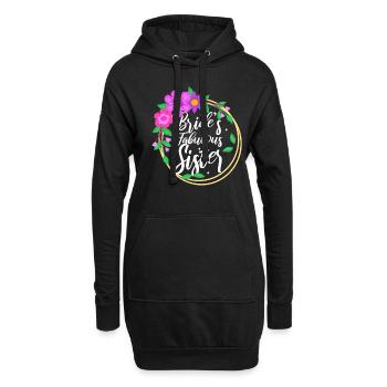 Brides fabulous sister - Hoodie-Kleid - Schwarz - Vorne
