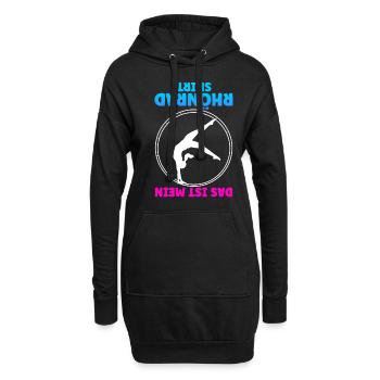 Das Ist Mein Rhönrad Shirt Trainer Sportverein Tur - Hoodie-Kleid - Schwarz - Vorne