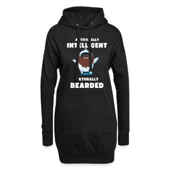 AI Künstliche Intelligenz Coding Geschenk lustig - Hoodie-Kleid - Schwarz - Vorne
