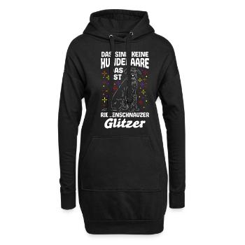 Das Sind Keine Hunde Haare Das Ist Riesenschnauzer - Hoodie-Kleid - Schwarz - Vorne