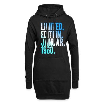 Limited Edition Januar 1960 Limitierte Auflage Ori - Hoodie-Kleid - Schwarz - Vorne