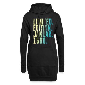 Limited Edition Januar 1960 Limitierte Auflage Ori - Hoodie-Kleid - Schwarz - Vorne