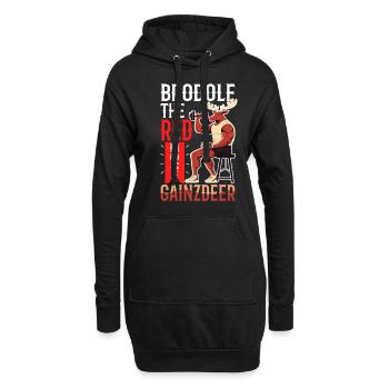 Brodolf The Red Nose Gainzdeer - Hoodie-Kleid - Schwarz - Vorne