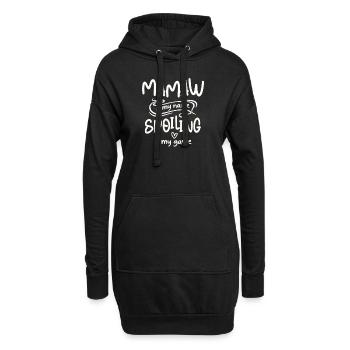 Mamaw ist mein Name Verderben ist mein Spiel Lustige Oma - Hoodie-Kleid - Schwarz - Vorne