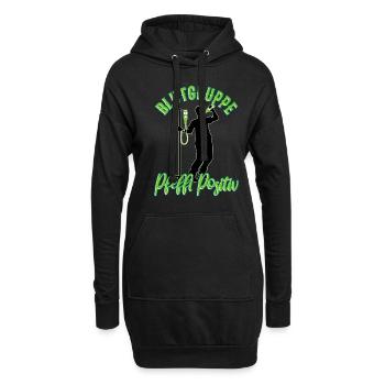 Blutgruppe Pfeffi Positiv - Hoodie-Kleid - Schwarz - Vorne