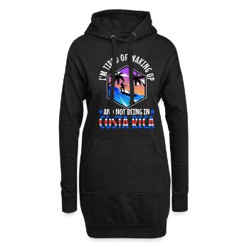 Je suis fatigué de me réveiller et de ne pas être au Costa Rica - Sweat-shirt à capuche long Femme - noir - Devant