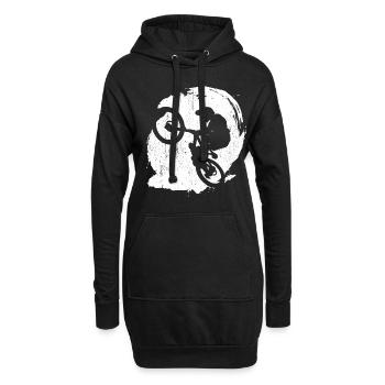 BMX Farbe Fahrrad Fans Rad Biker BMX Fahradfahrer - Hoodie-Kleid - Schwarz - Vorne