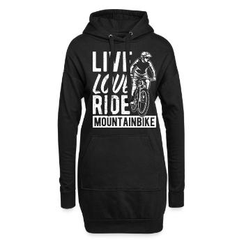 VTT VTT Vélo Fans de vélo Vélo Vélo Cyclisme - Sweat-shirt à capuche long Femme - noir - Devant