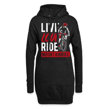 VTT VTT Vélo Ventilateurs Vélo Roue VTT Liebhab - Sweat-shirt à capuche long Femme - noir - Devant