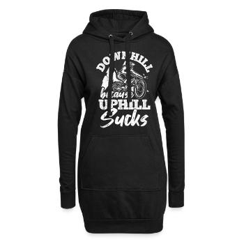 Mountainbike MTB Fahrrad Fans Rad Biker Fahradfahr - Hoodie-Kleid - Schwarz - Vorne