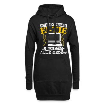 IT Computer PC Beruf Abreit Computer Fan Spruch IT - Hoodie-Kleid - Schwarz - Vorne