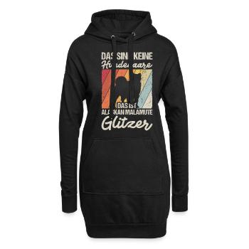 Malamute d’Alaska chien propriétaire chien cadeau chiens - Sweat-shirt à capuche long Femme - noir - Devant