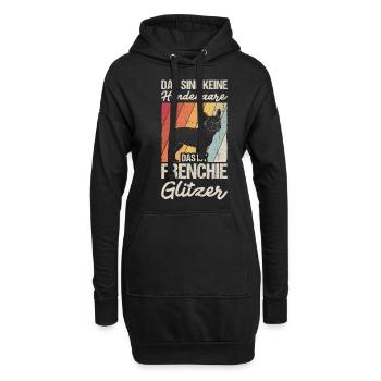 That's not dog hair, that's Frenchie Glitze - Hoodie Dress - black - Front