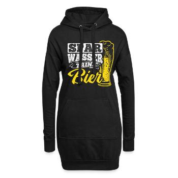 Bière Boire Bière Fun Beer Pong Alcool Fête Bière Ho - Sweat-shirt à capuche long Femme - noir - Devant