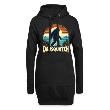 Bigfoot DADSQUATCH Dad Dad Dad Gift - Hoodie Dress - black - Front