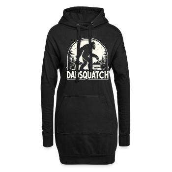 Bigfoot DADSQUATCH Dad Dad Dad Gift - Hoodie Dress - black - Front