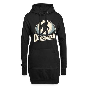 Bigfoot DADSQUATCH Dad Dad Dad Gift - Hoodie Dress - black - Front