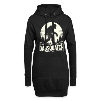 Bigfoot DADSQUATCH Dad Dad Dad Gift - Hoodie Dress - black - Front