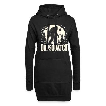 Bigfoot DADSQUATCH Dad Dad Dad Gift - Hoodie Dress - black - Front