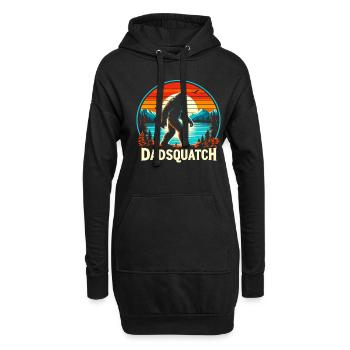 Bigfoot DADSQUATCH Dad Dad Dad Gift - Hoodie Dress - black - Front