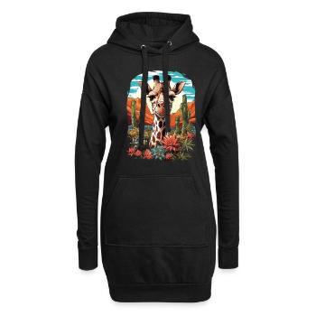 Chameau - Sweat-shirt à capuche long Femme - noir - Devant