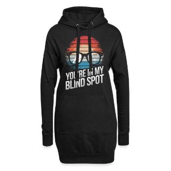 Blinde Blindheit Sehbehinderte Menschen - Hoodie-Kleid - Schwarz - Vorne