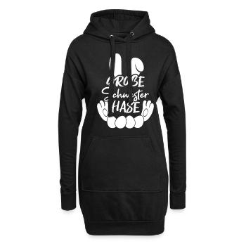 Grande Soeur Lapin Pâques, Familles de Lapins, Pâques - Sweat-shirt à capuche long Femme - noir - Devant