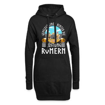 Gepflegt einen hinter die Rüstung Römern - Hoodie-Kleid - Schwarz - Vorne