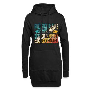 Gott Schuf Alle Menschen Gleich Steuerberater Gesc - Hoodie-Kleid - Schwarz - Vorne