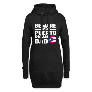 Puerto Rico | Puerto Ricaner Flagge Geschenkideen - Hoodie-Kleid - Schwarz - Vorne