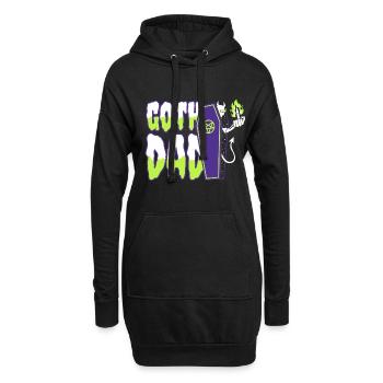Goth Dad - Hoodie-Kleid - Schwarz - Vorne