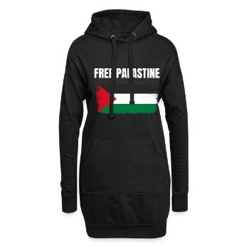 Free Palastine Tshirt Palästina - Hoodie-Kleid - Schwarz - Vorne