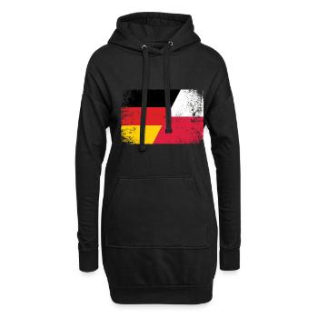 Poland Germany Polish Flag Polska Gift - Hoodie Dress - black - Front