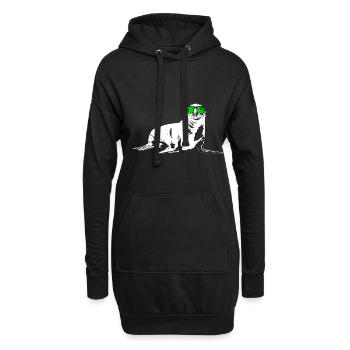 Seelöwe Ozean Naturfans Sonnenbrille Meer Tierlieb - Hoodie-Kleid - Schwarz - Vorne
