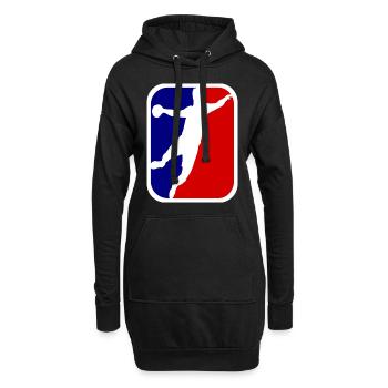 Handball. Handball-Fan. Handballspieler. - Hoodie-Kleid - Schwarz - Vorne